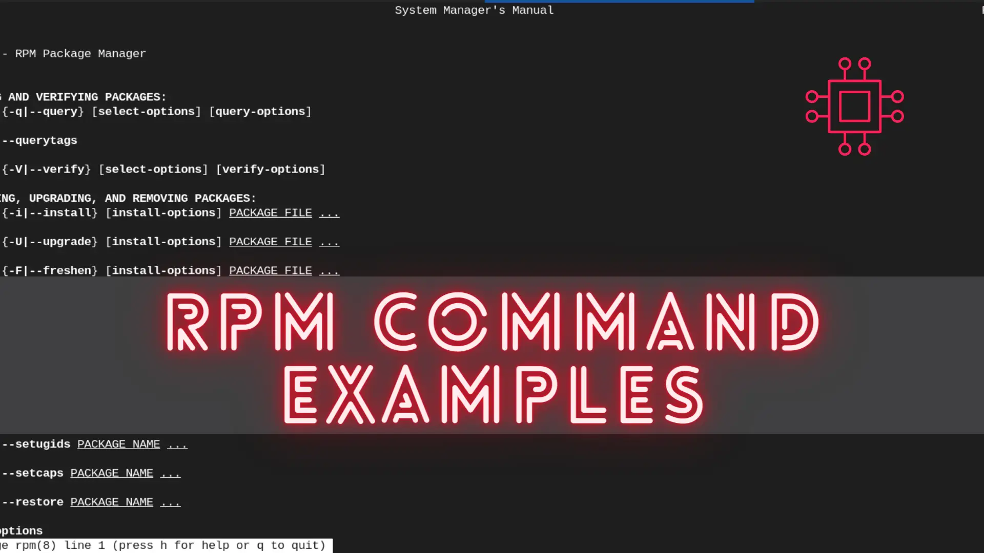 commonly used RPM commands