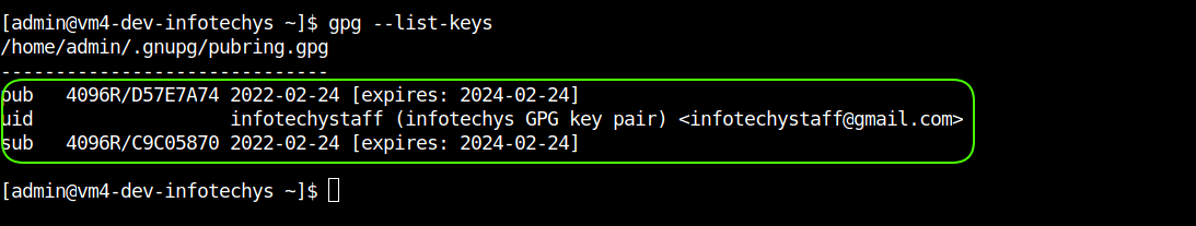 Creating And Managing A GPG Key Pair - Infotechys.com