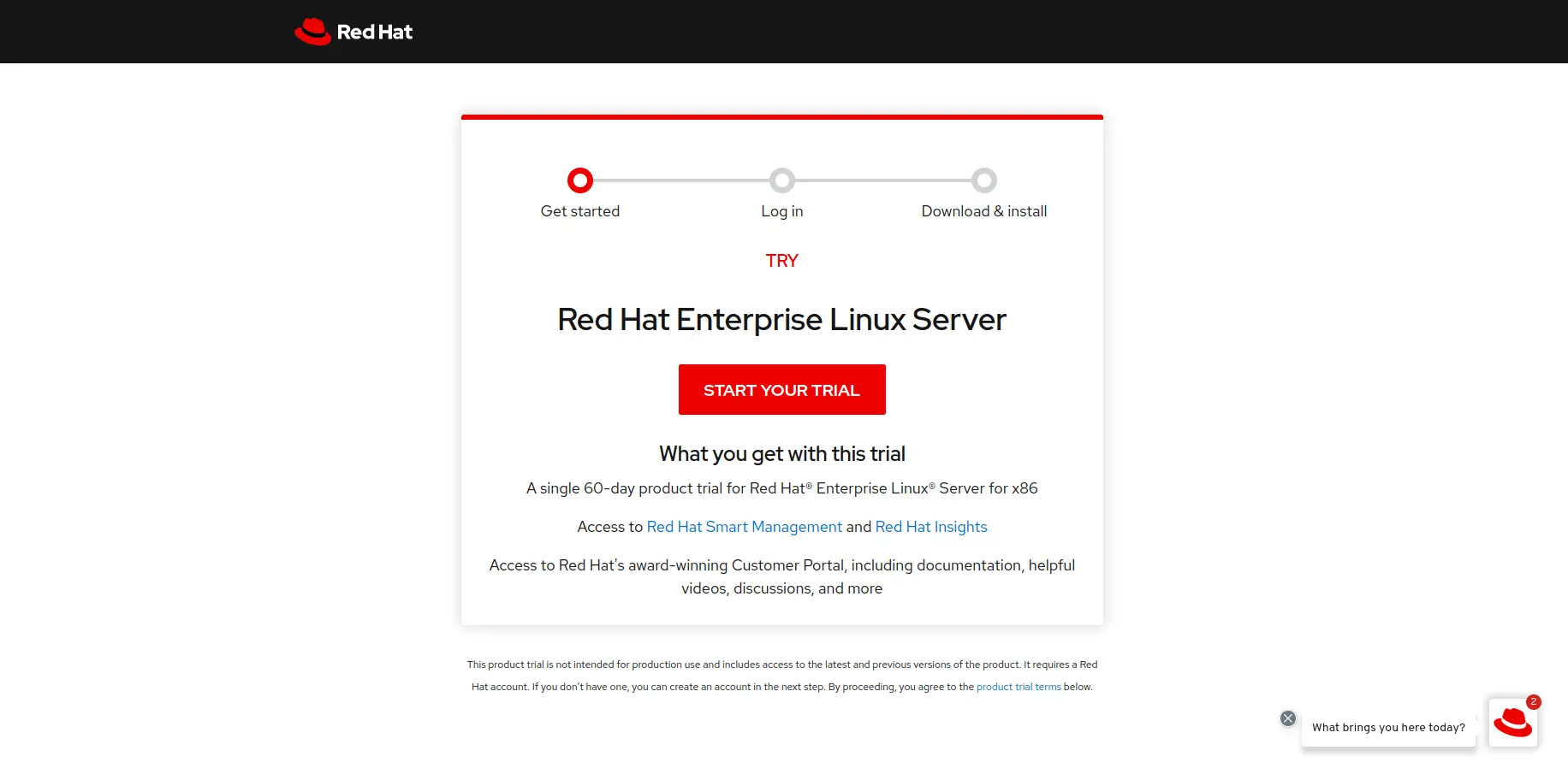 Redhat 60-day trial