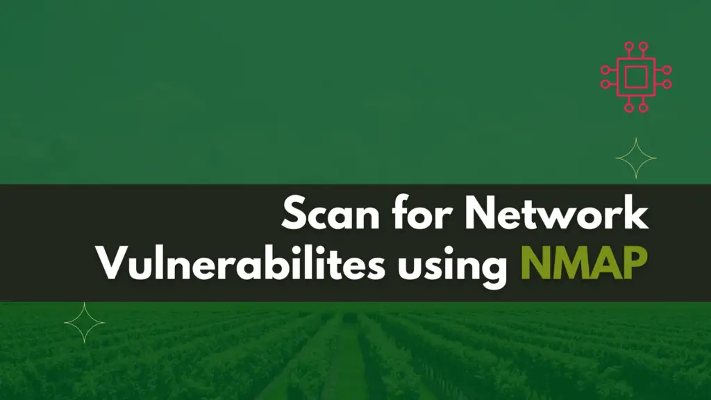 Network vulnerability scanning using NMAP