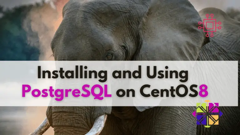 PostgreSQL on CentOS8