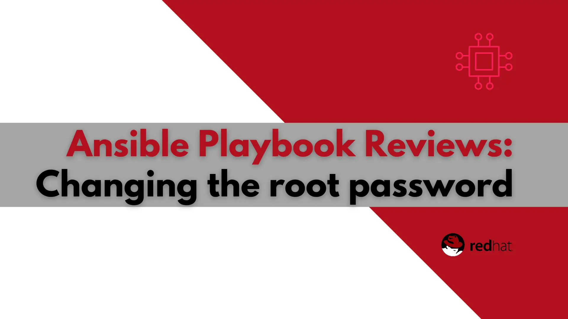 change root password using Ansible