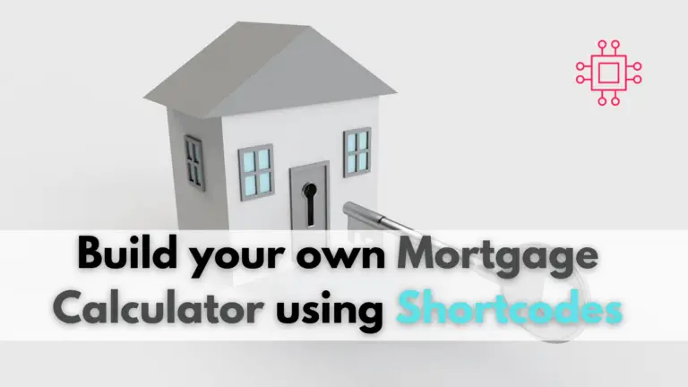 custom mortgage calculator shortcodes