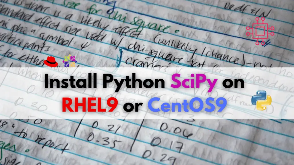 Install Python SciPy on CentOS9