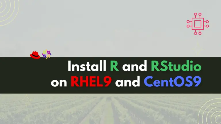 Install R and RStudio on RHEL9