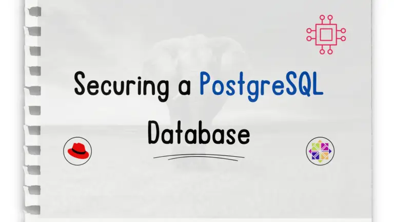 Securing PostgreSQL Database