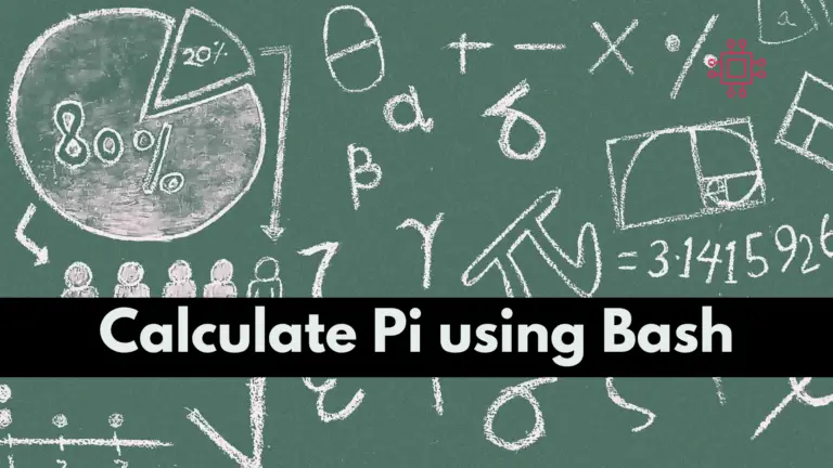 Calculate pi using a bash script