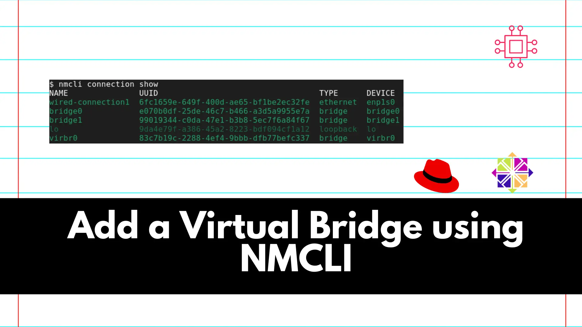 virtual bridge nmcli
