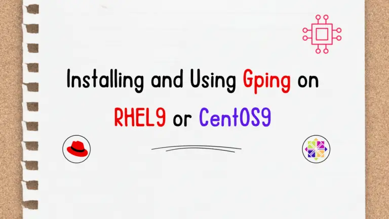 Install Gping on RHEL9