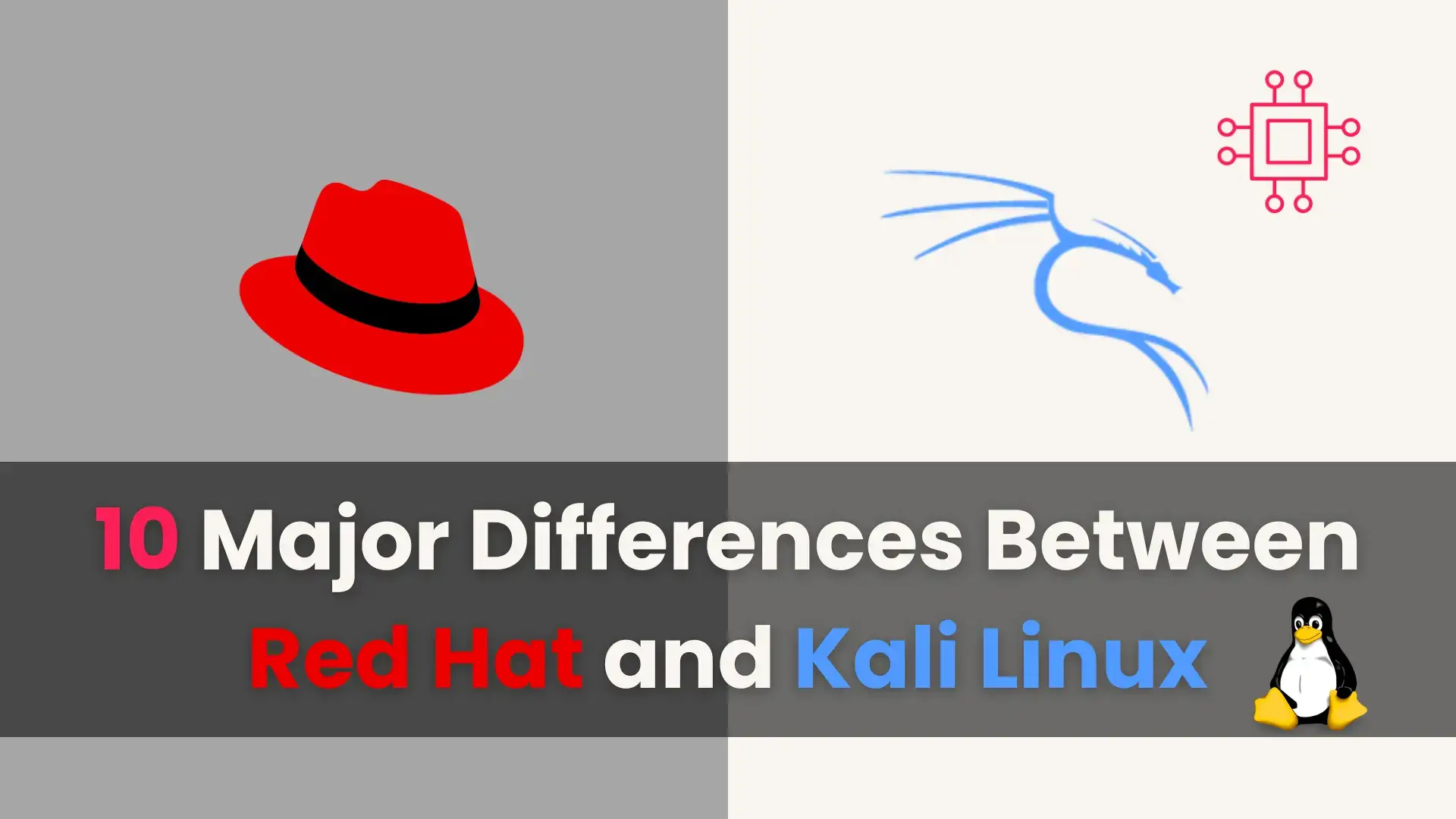 10 Major Differences Between Red Hat and Kali Linux