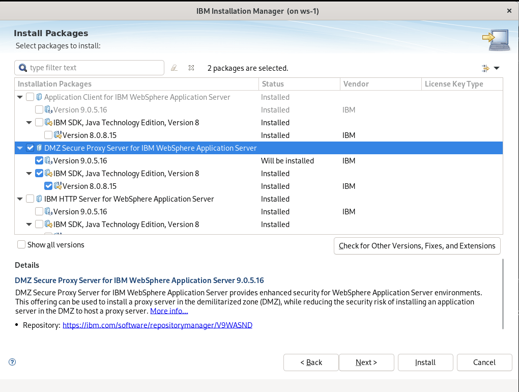 Install WebSphere on RHEL9