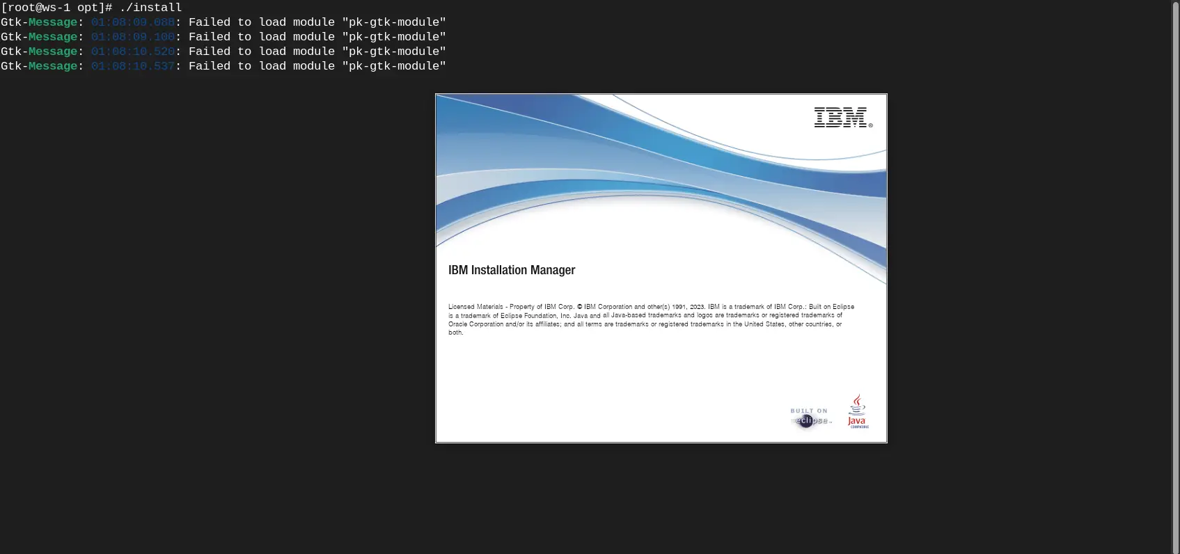 Install WebSphere on RHEL9