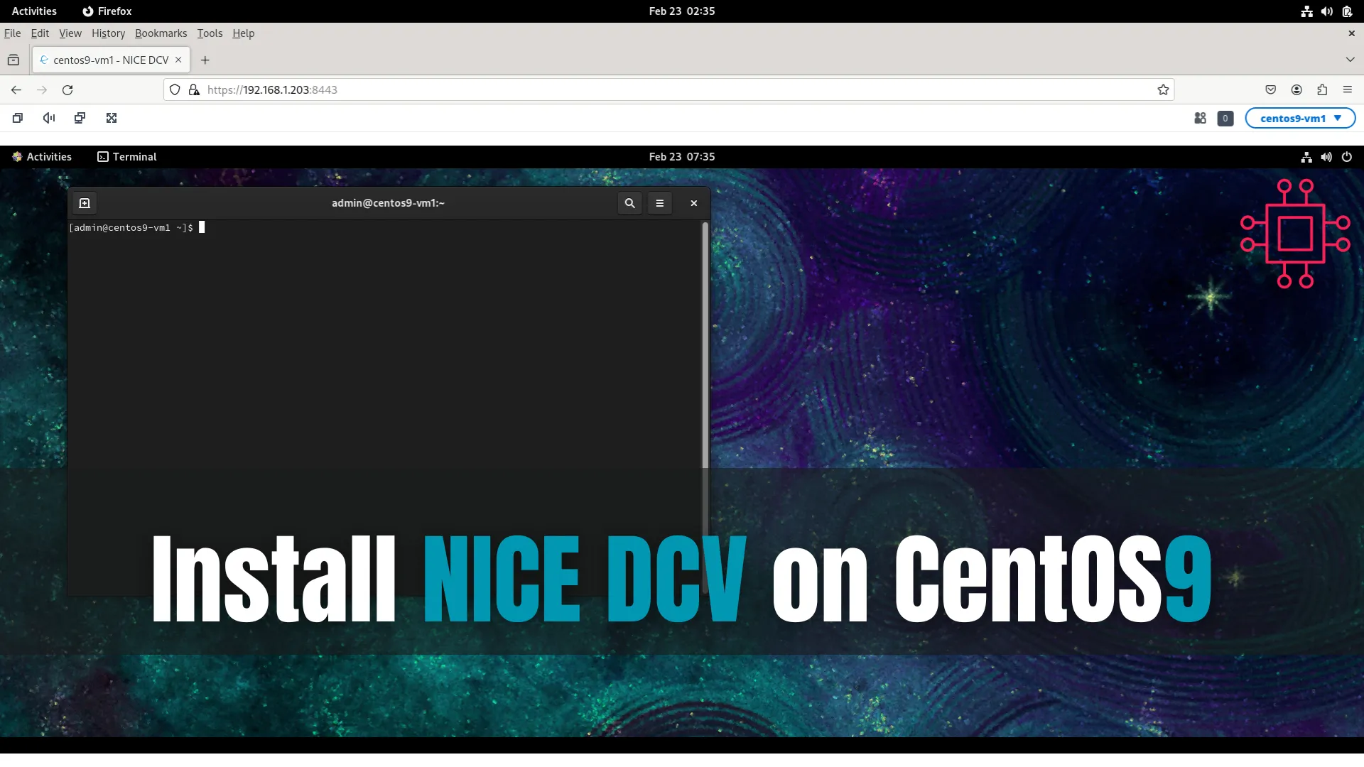 Install NICE DCV on CentOS9