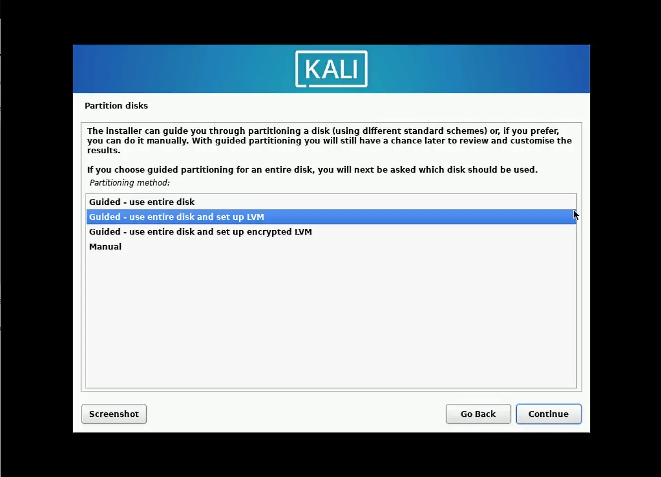 Install Kali Linux on KVM