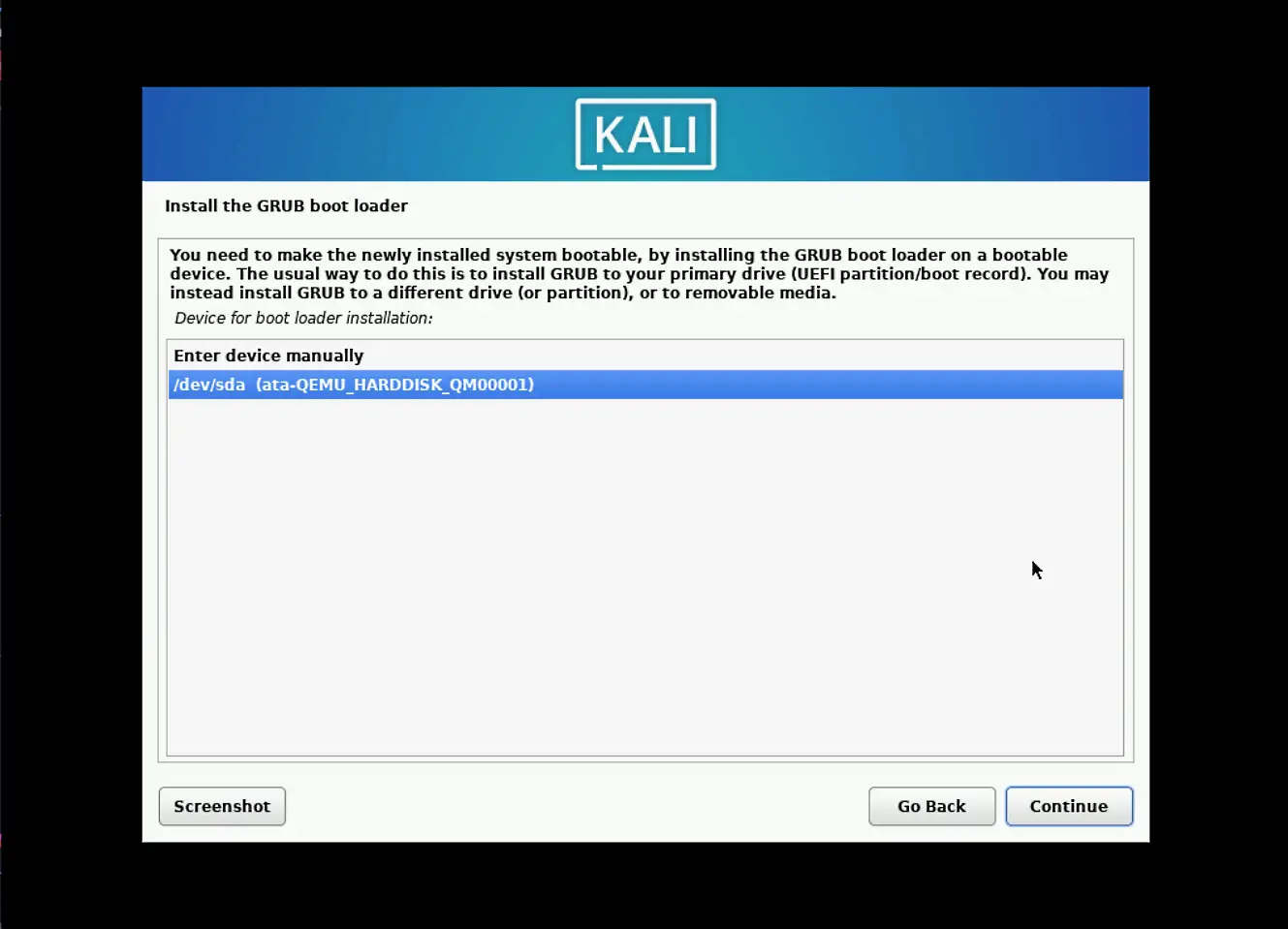 Install Kali Linux on KVM