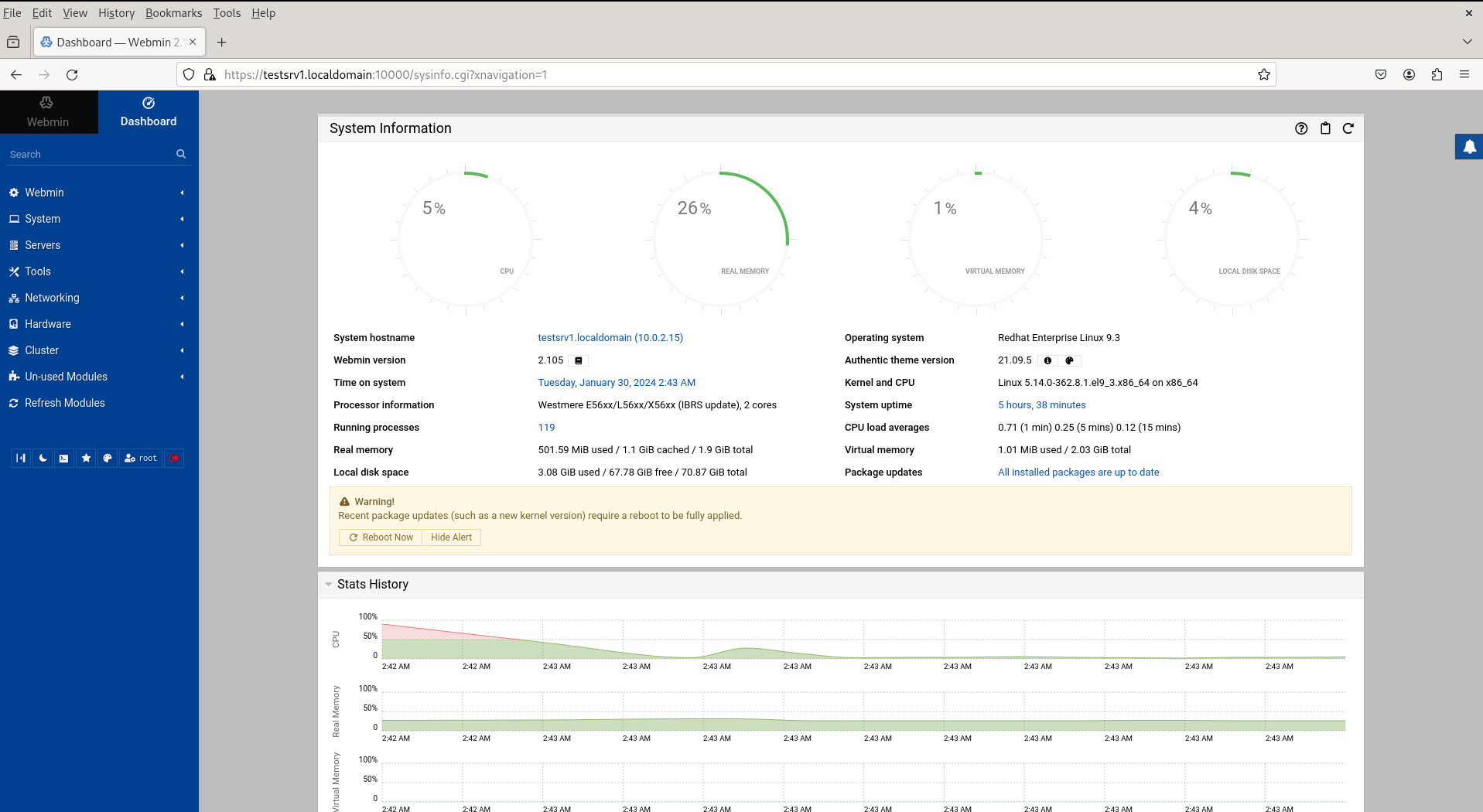 Install Webmin on RHEL9