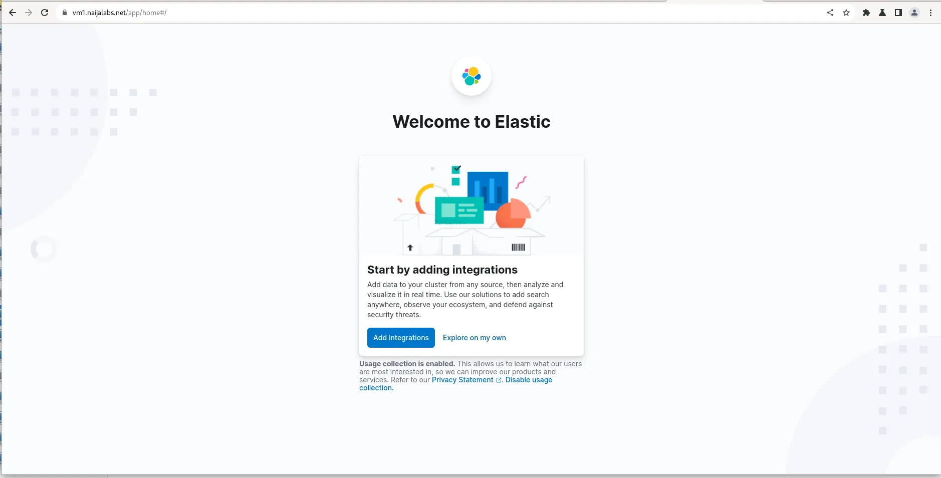 Elastic Home Page