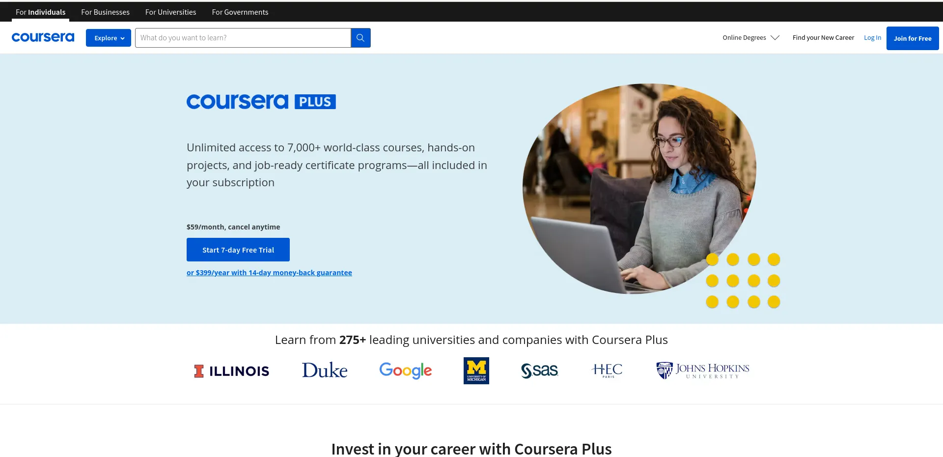 Coursera Website