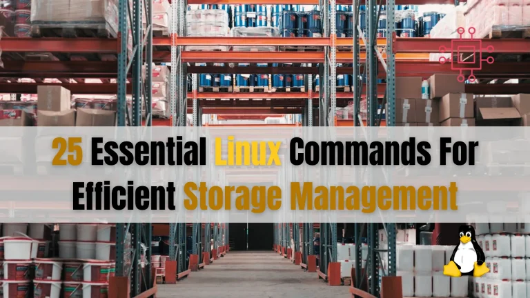 Linux commands for efficient storage management