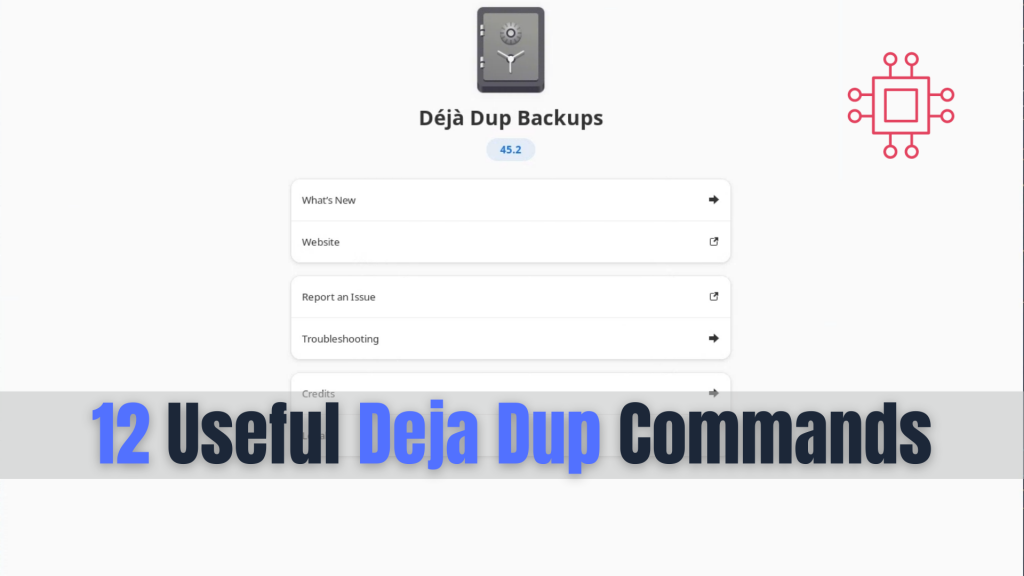 12 Useful Deja Dup Commands