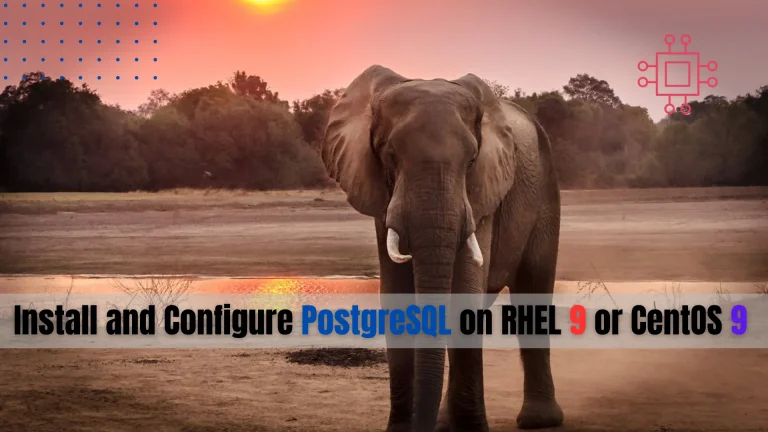 Install and configure PostgreSQL on RHEL 9