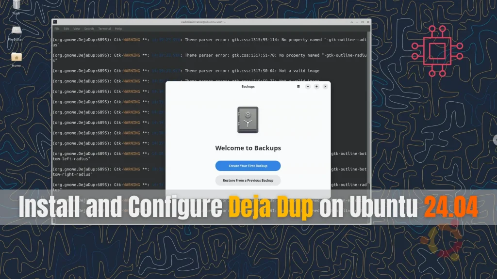 Install and configure Deja Dup on Ubuntu 24.04