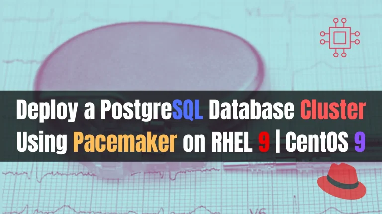 PostgreSQL database cluster using Pacemaker