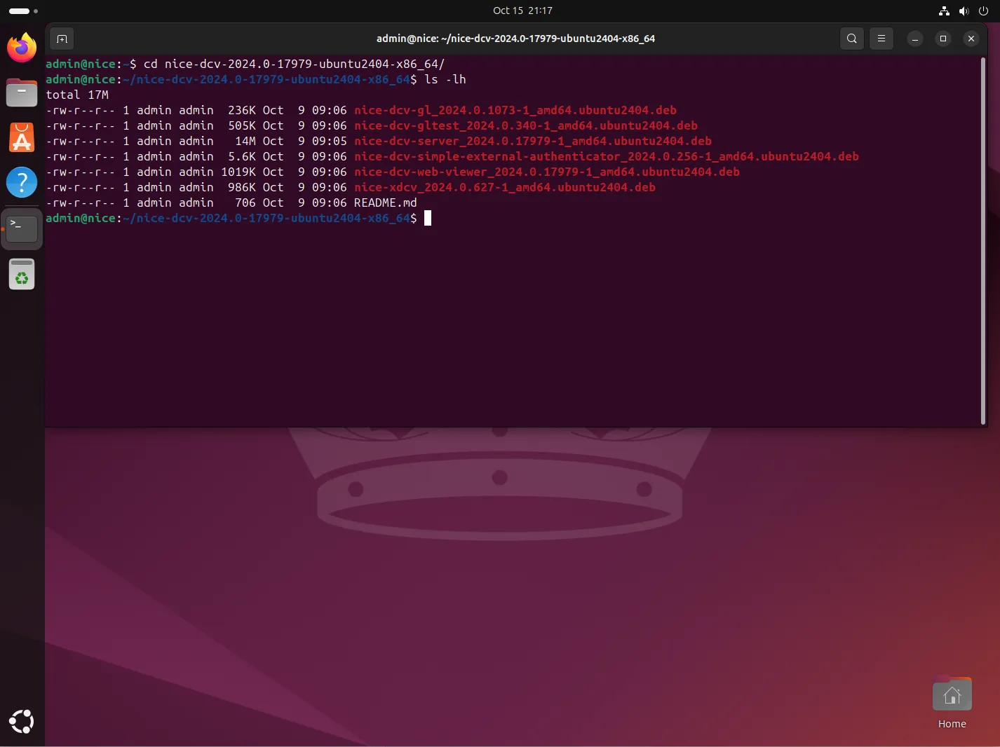 Install Nice DCV on Ubuntu 24.04