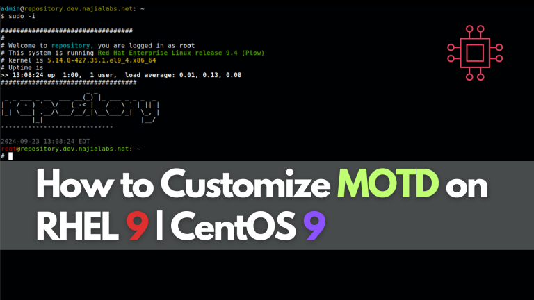 Customizing Linux MOTD on RHEL 9