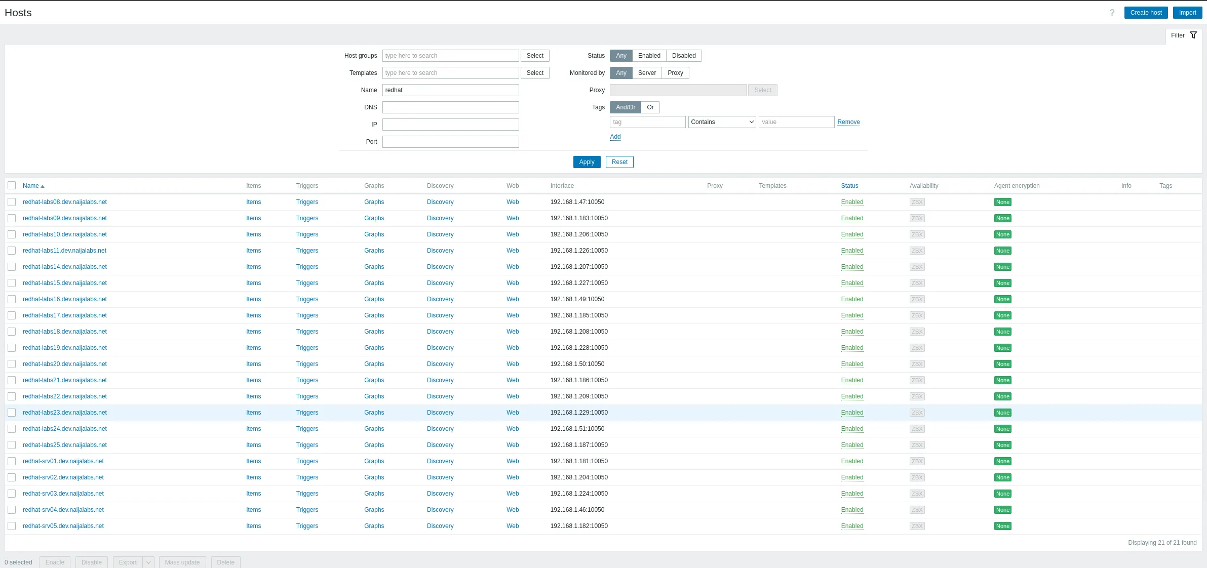 Adding Hosts to Zabbix Using Bash