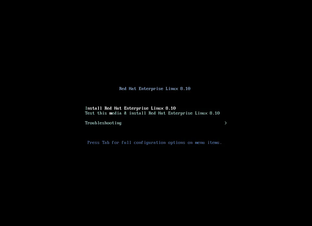 Install RHEL 8.10 Workstation