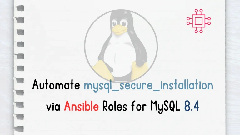 automate mysql_secure_installation with Ansible roles