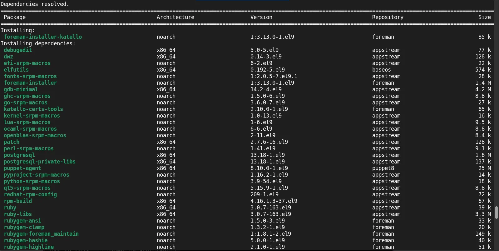 Install Foreman with Katello on CentOS Stream 9