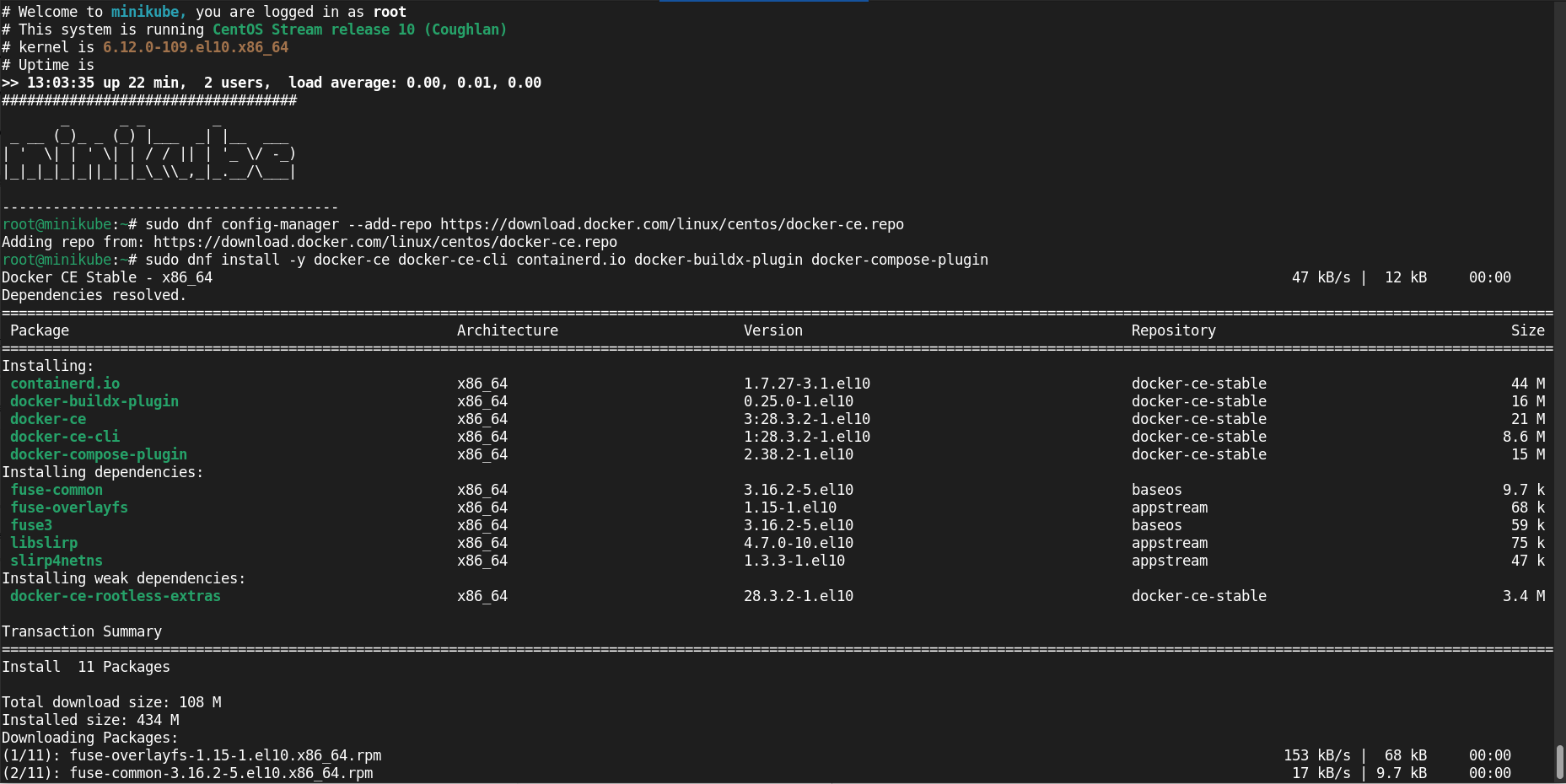 Install Minikube on CentOS Stream 10